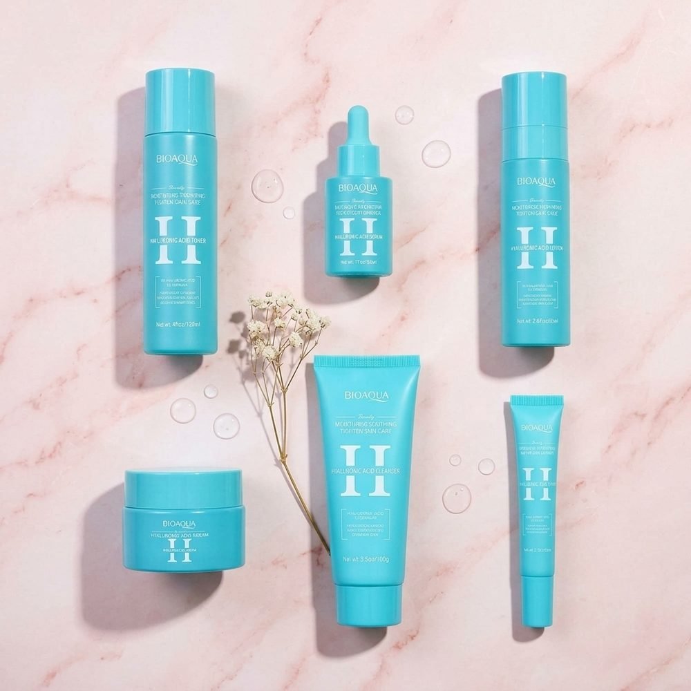 Kit facial Bioaqua de ácido hialurónico, set completo